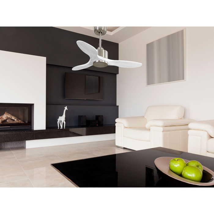 Ventilador de techo Reversible Termostato Wifi Motor DC Techos Inclinados Mando a Distancia Hypersilence Memoria LimaD106C0364983 PURLINE