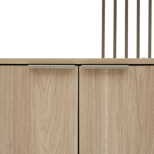Étagère Duna rectangulaire 35x68,4cm 2 portes beige