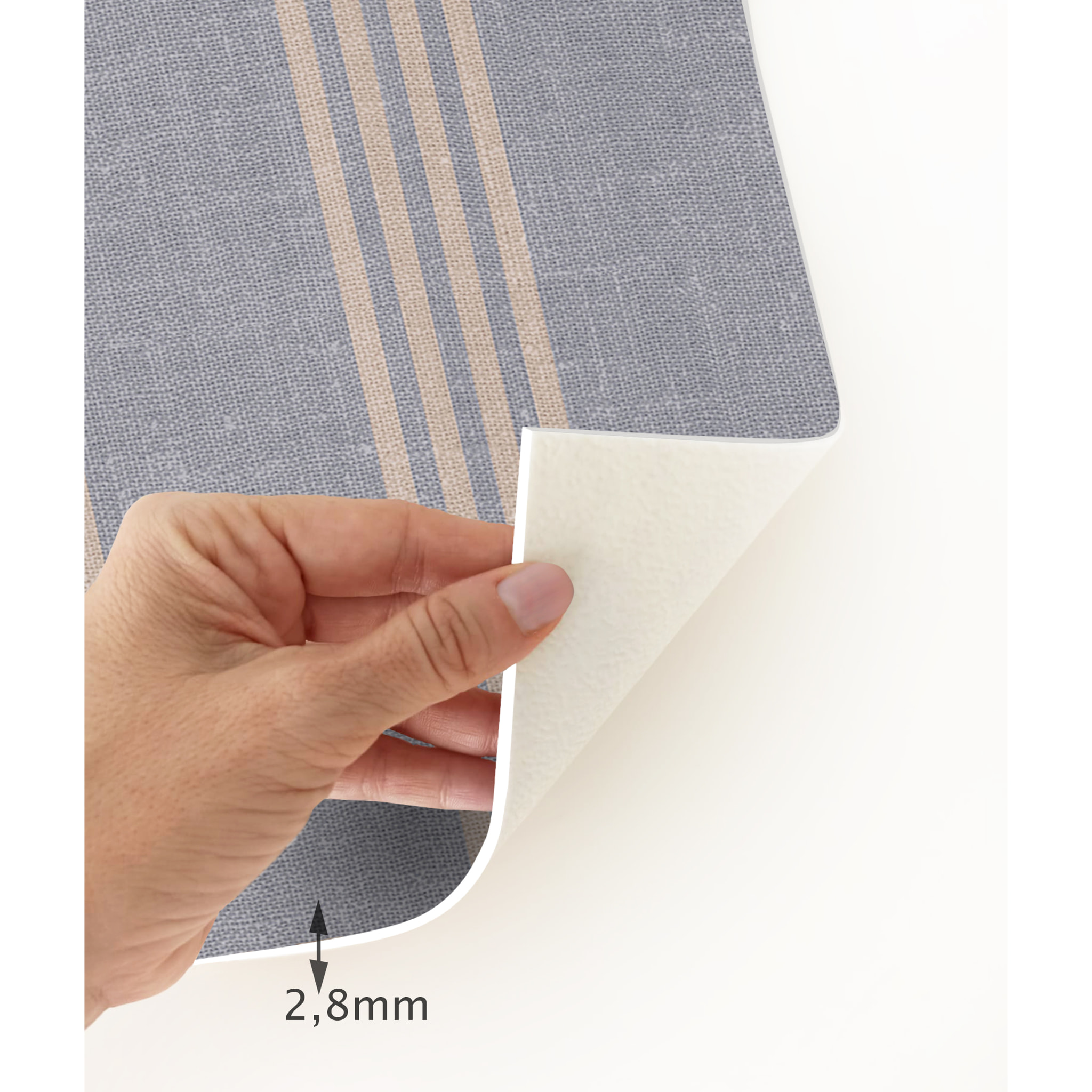 Alfombra de vinilo CERAMIKO, Angelina, estilo textil 66x150 cm