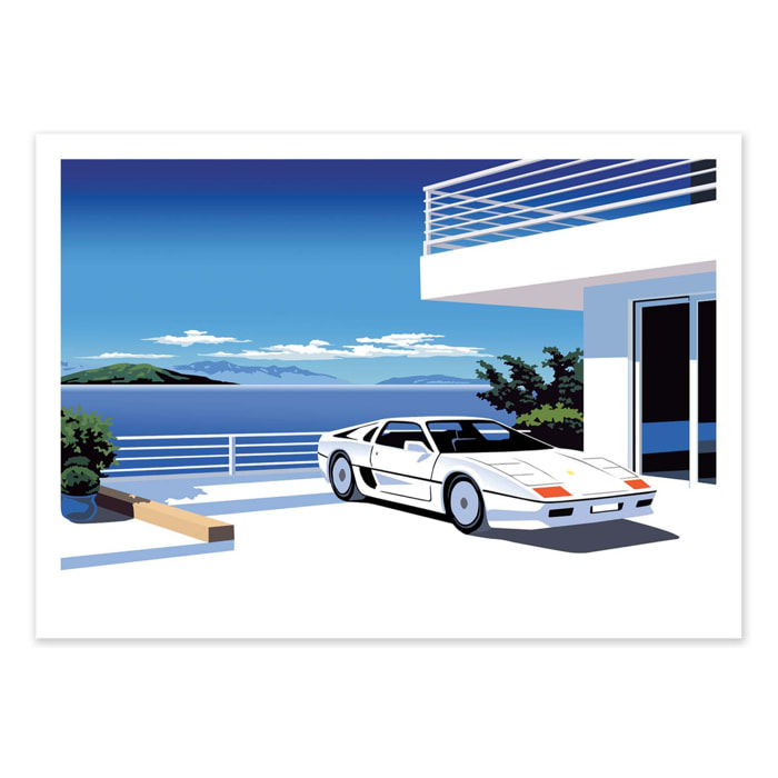Affiche - 80s car - Vistas Studio