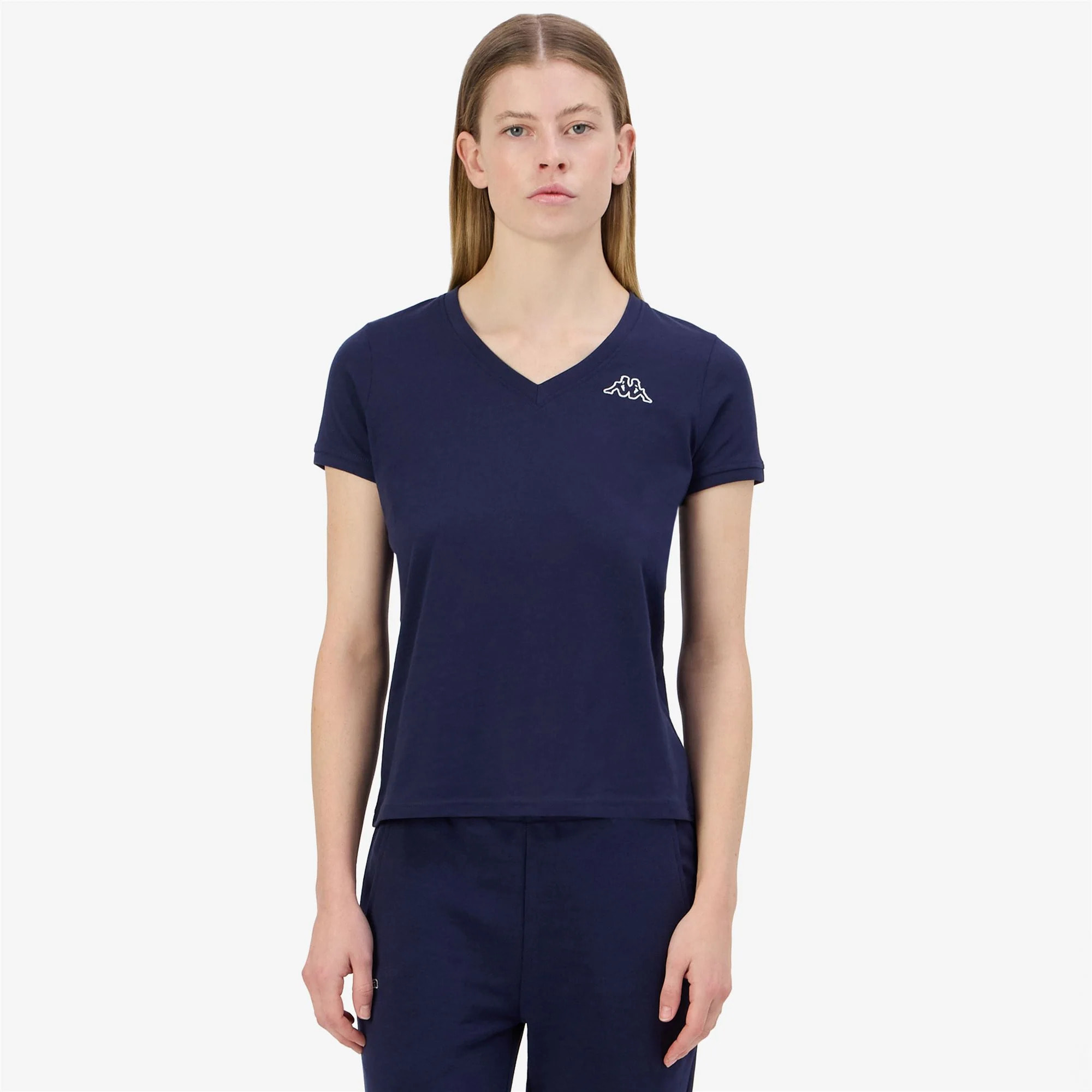 Kappa - T-Shirts & Top Donna Blu - Logo Cabou