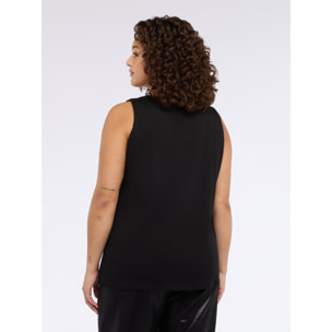 Fiorella Rubino - Top con punti luce - Nero