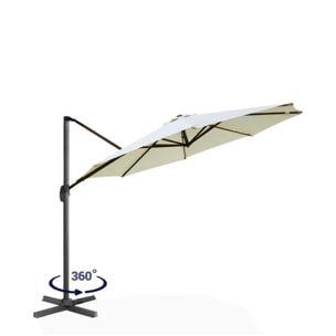 Parasol Sombra 360° rond avec housse de protection