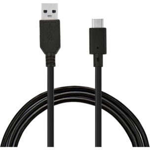 Câble USB C ESSENTIELB vers USB noir 2m