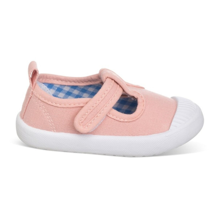 Lona rosa con Velcro, básica, versátil y cómoda, ideal para combinar con todo