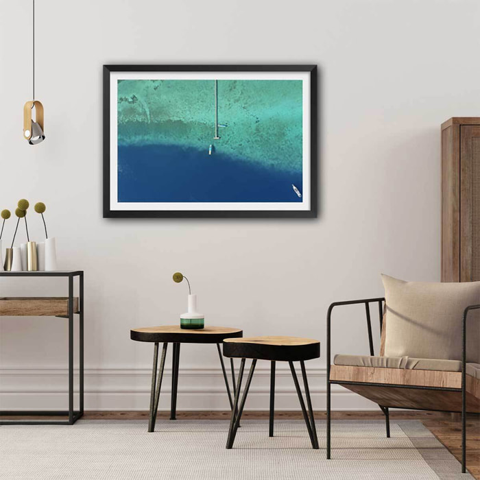 Poster blue lagoon Affiche seule