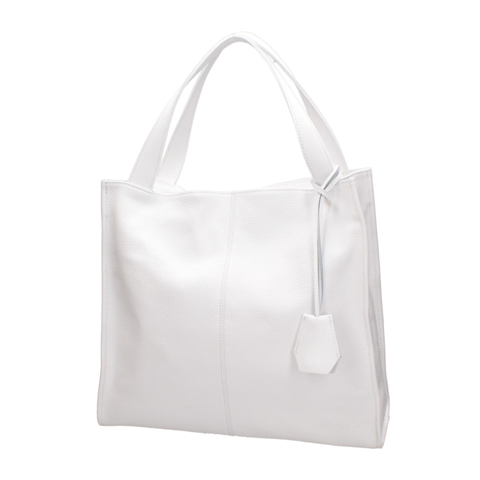 Borsa a spalla da donna - Modello Aelia - Vera pelle - 40.0 x 36.0 x 12.0 cm
