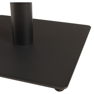 ICARE - Ensemble n°2: table bistrot 70x70cm en céramique marbré blanc