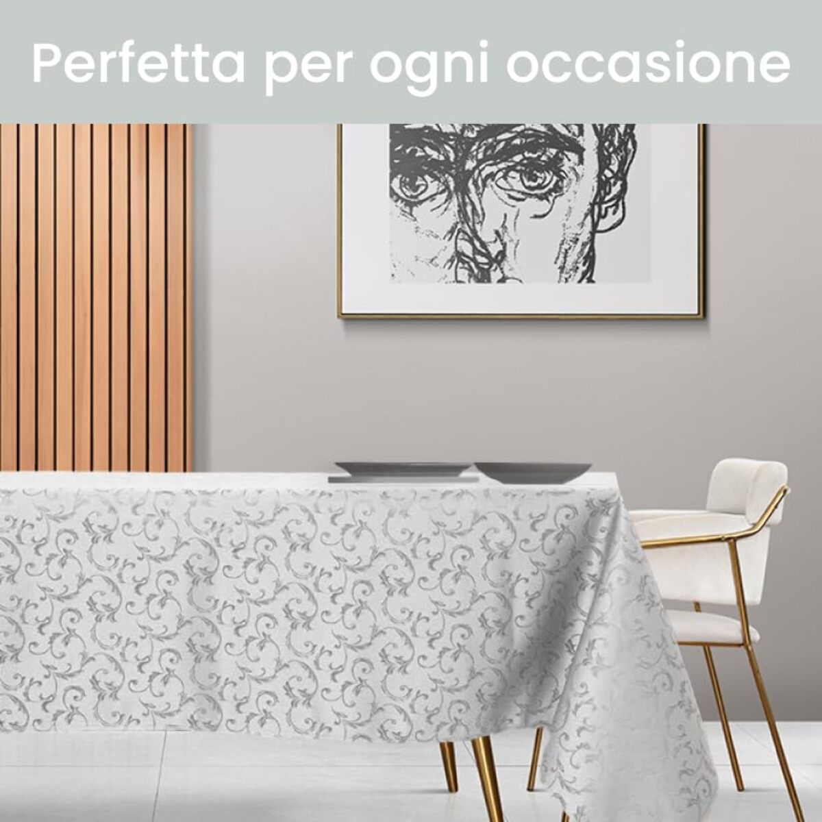 Tovaglia Antimacchia Rotonda, Impermeabile.