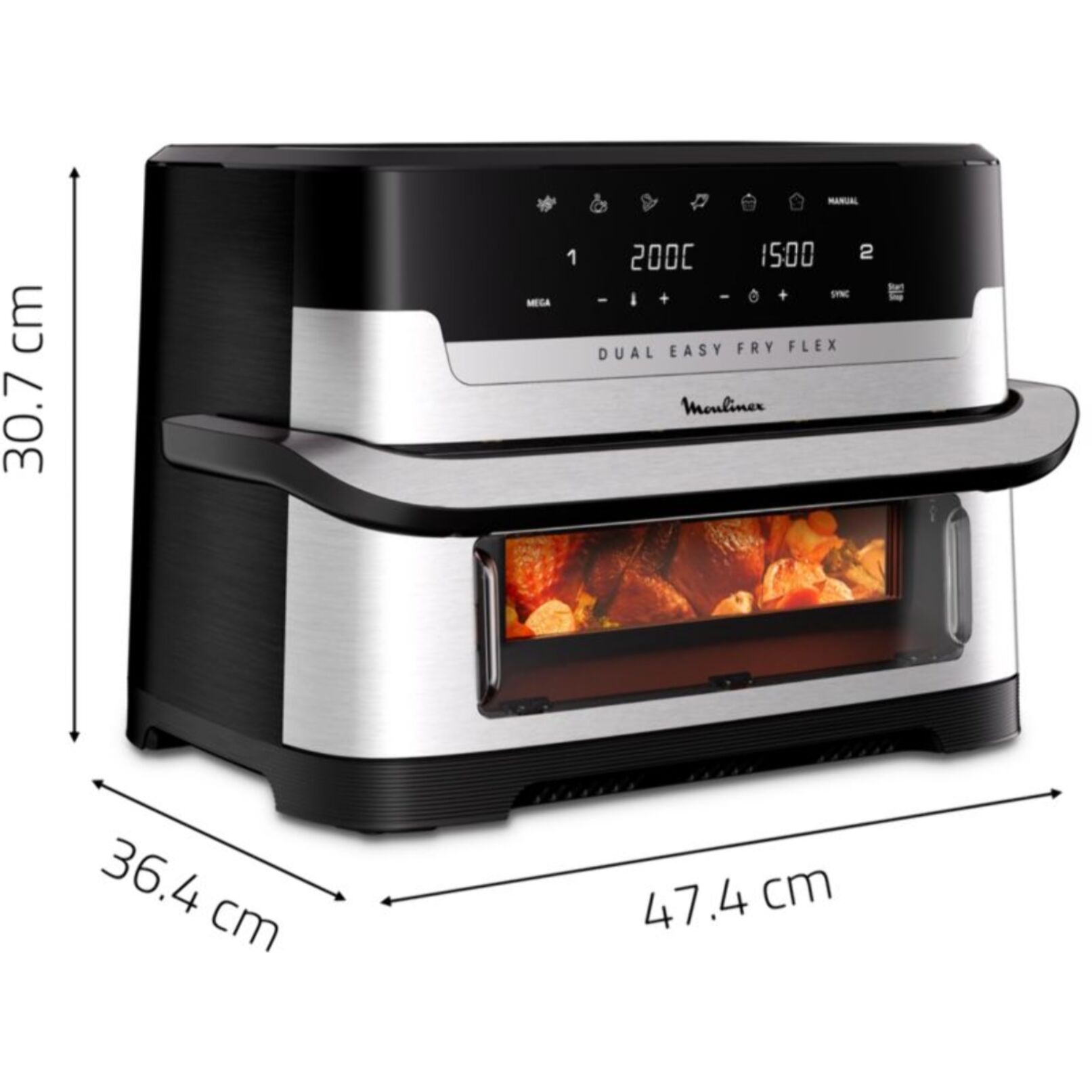 Friteuse sans huile MOULINEX Easy Fry Dual Flex EZ922DF0