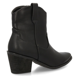 Botín cowboy baja para mujer.