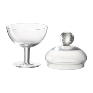 J-Line pot conservation Diamond Cristal -verre - transparent - small