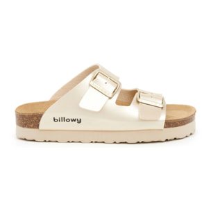 Sandalo con zeppa BILLOWY DORATO