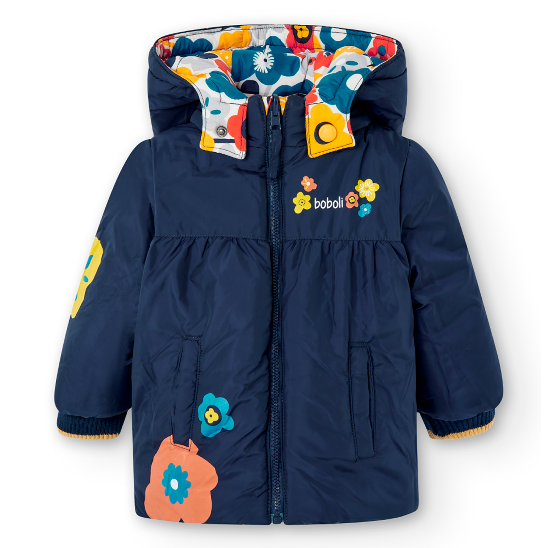 Parka de tejido reciclado de bebé niña