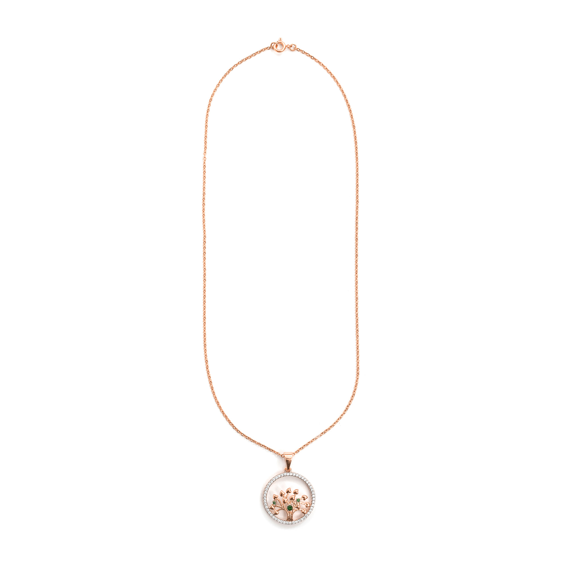 Collar Hezeth acabado oro rosa 18k