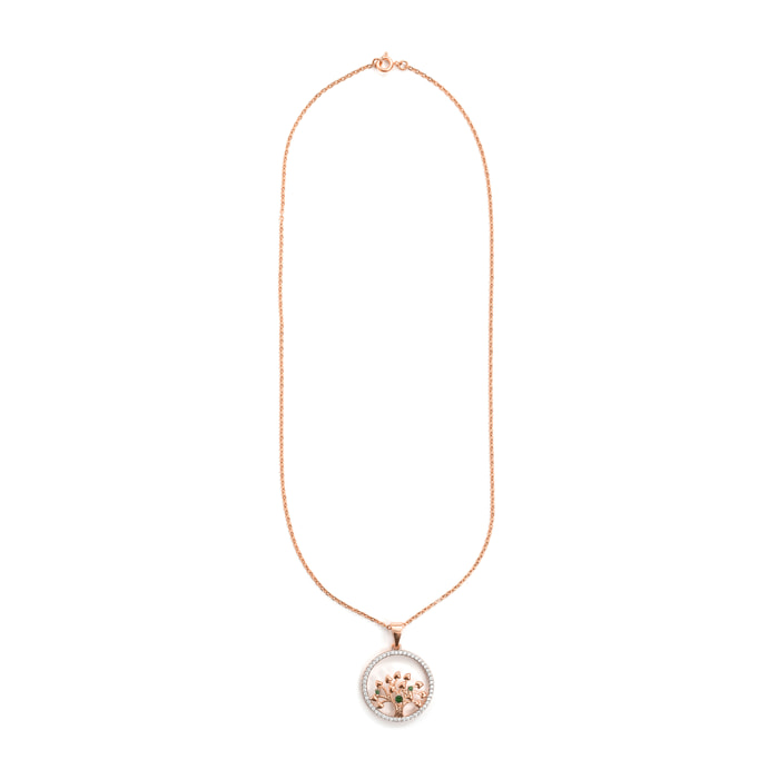Collar Hezeth acabado oro rosa 18k