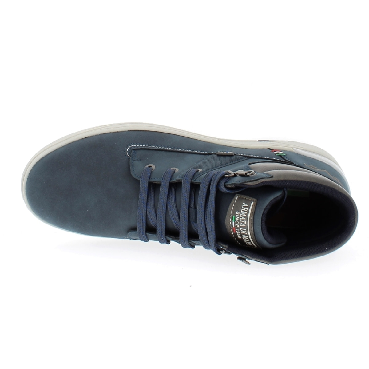 Armata di Mare Scarpe Uomo Sneakers Mid Stringate con Soletta Rimovibile in Memory Foam AMU W23D432 Navy