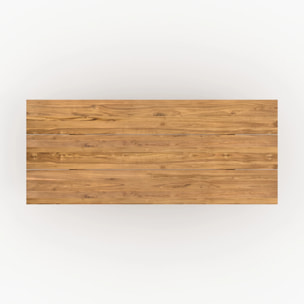 Table de jardin rectangulaire en bois de teck recyclé 10 personnes - Siam