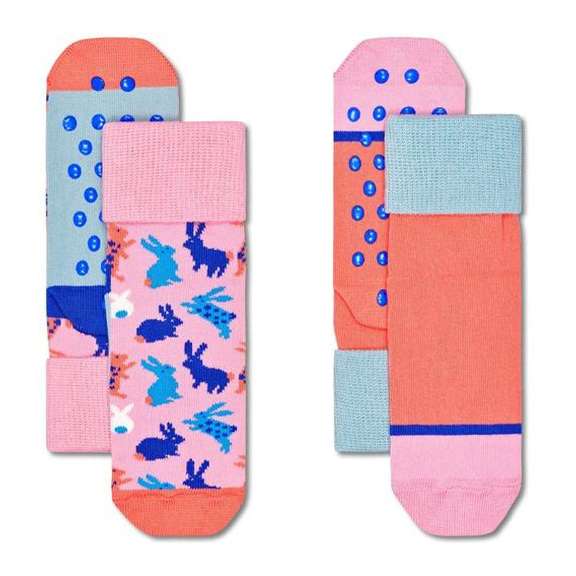 Calcetines pack-2 kids bunny anti-slip