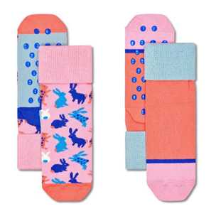 Calcetines pack-2 kids bunny anti-slip