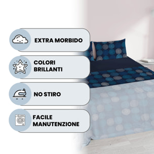 COMPLETO LETTO FANTASY, 100% Microfibra - IPNOTIC