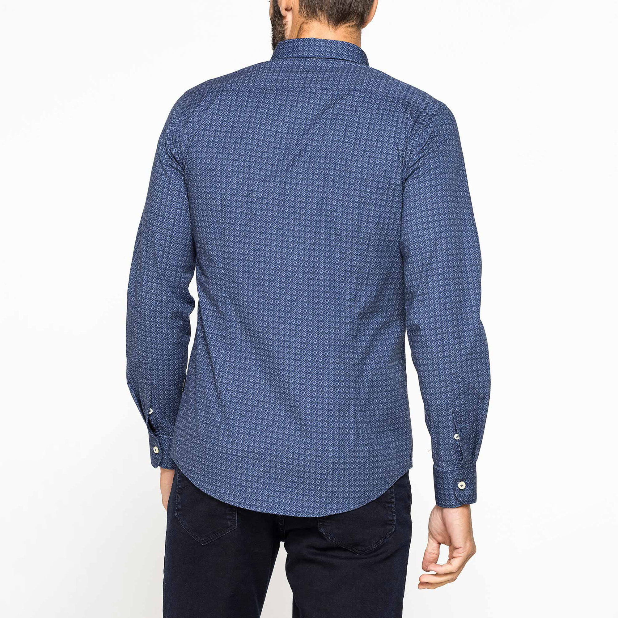 CAMICIA SLIM FIT IN POPELINE STRETCH
