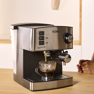 Solac - Cafetera Espresso Taste Classic M80 Inox 850 W