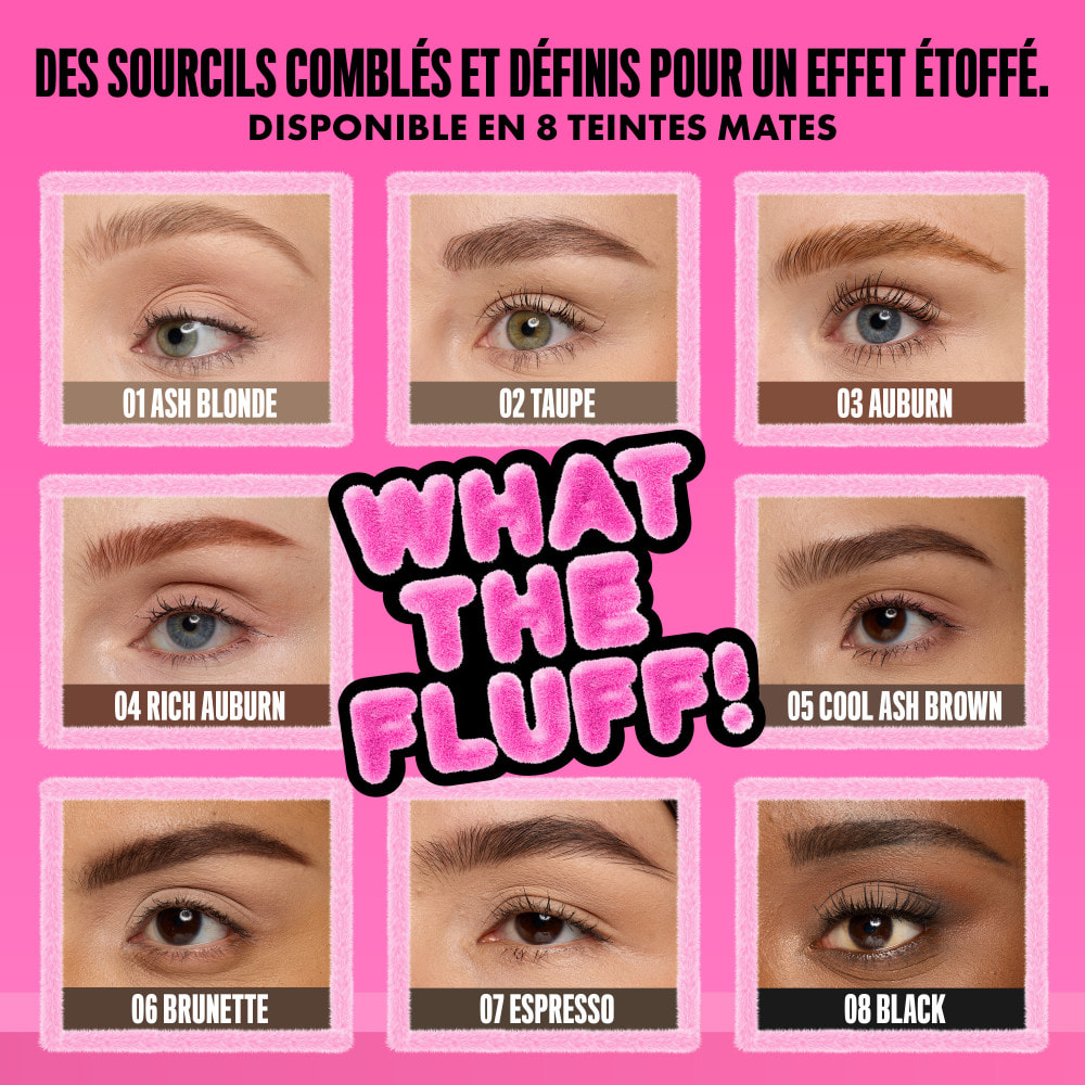 NYX Professional Makeup Fluff & Snatch Crayon Sourcil Précision Effet Poudré TAUPE