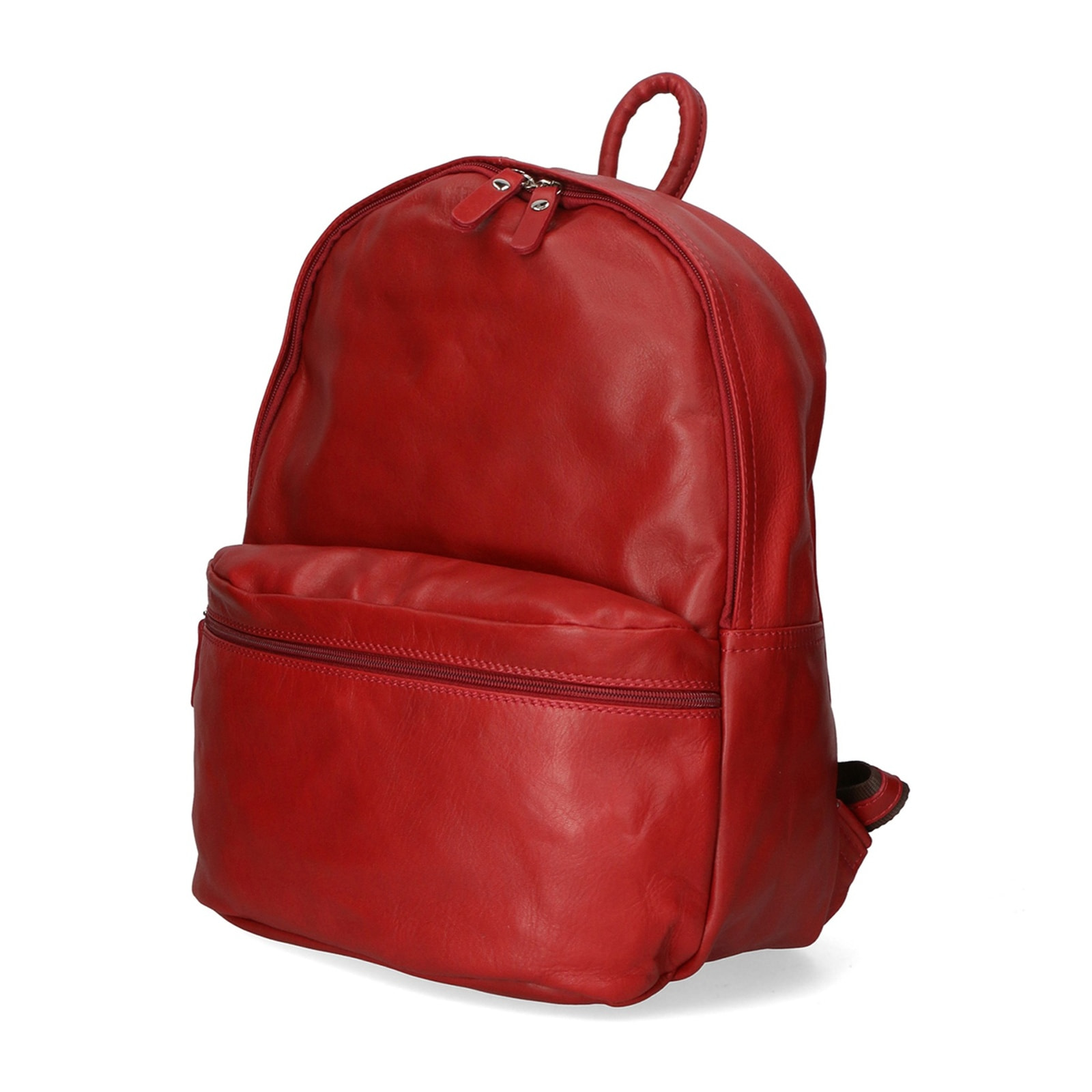 Zaino da donna in vera pelle - Modello Cloe - Artigianale - 30.0 x 39.0 x 14.0 cm