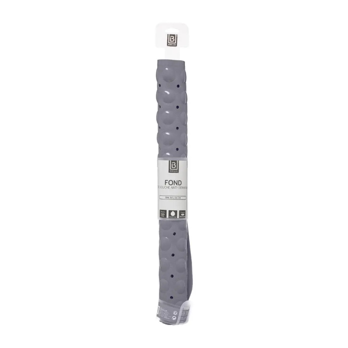 Tapis anti-dérapant 54x54cm gris