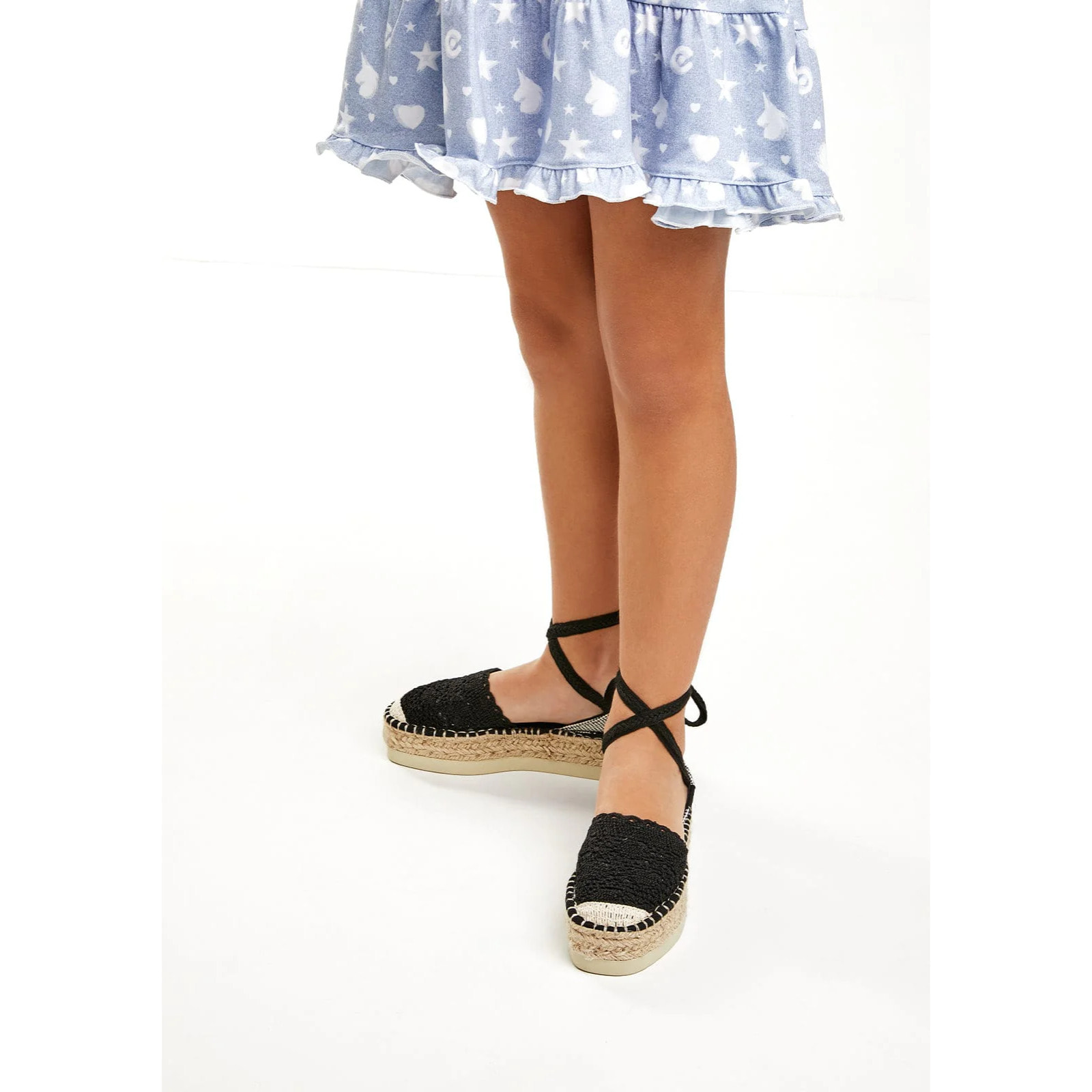 B&W Break&Walk - Sandali estivi in juta con zeppa per donna e bambina