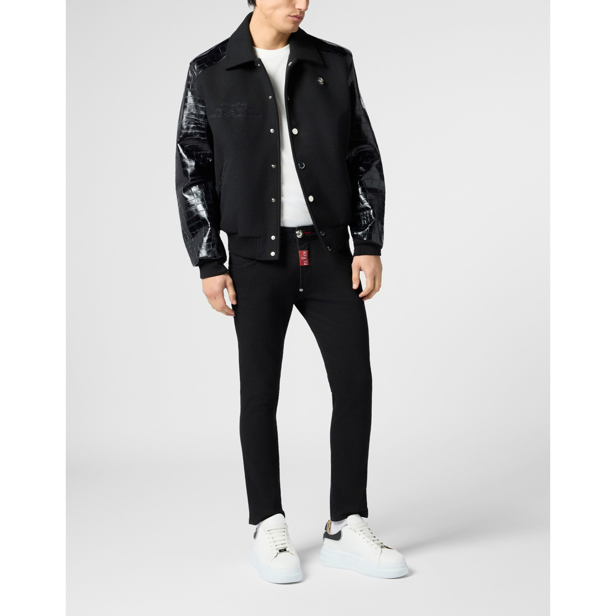 PHILIPP PLEIN Coster Jacket Cocco Sleeves & Shoulders