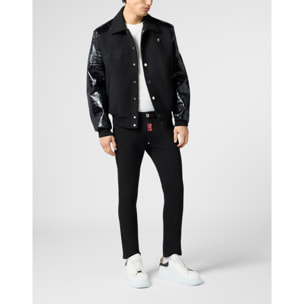 PHILIPP PLEIN Coster Jacket Cocco Sleeves & Shoulders