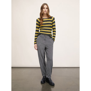 Motivi - Pantalón chinos de tejido de pana - Gris