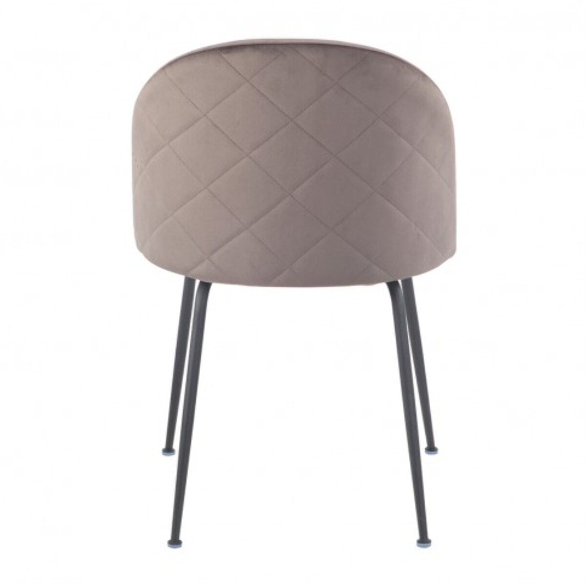 Chaise design en velours dossier capitonné - CLEA