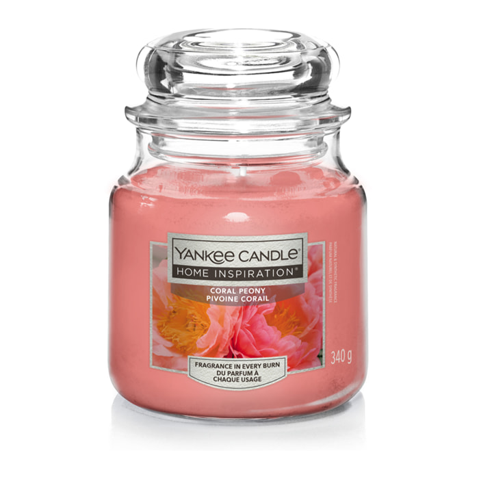 CANDELA IN GIARA MEDIA CORAL PEONY
