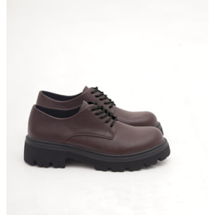 OXFORD SUOLA ALTA LISCIA BORDEAUX