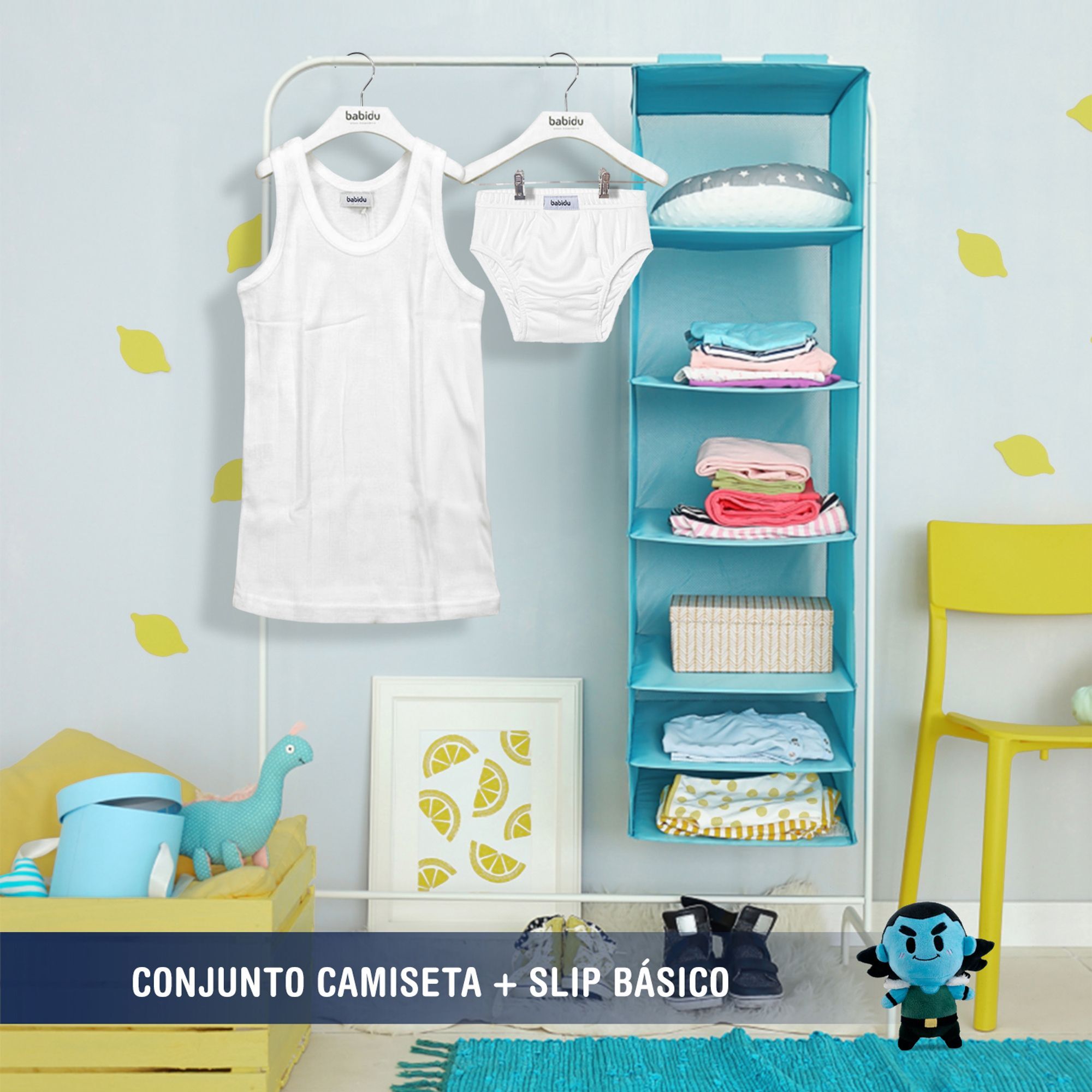 Conj. Comunion Niño Tirante Sport/Slip Desagujado Blanco Talla 10
