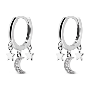 Pendientes Midnight Sky Plata