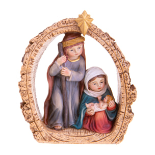 Natività in inserto - Pezzi 1 - Colore Multicolore - 11x13Hx4,5cm - Bianchi Dino