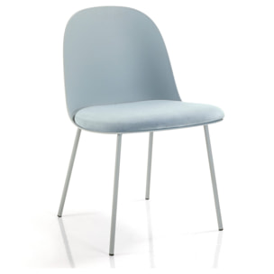 Oresteluchetta Set 4 Sedie TELLA SLIM LIGHT BLUE