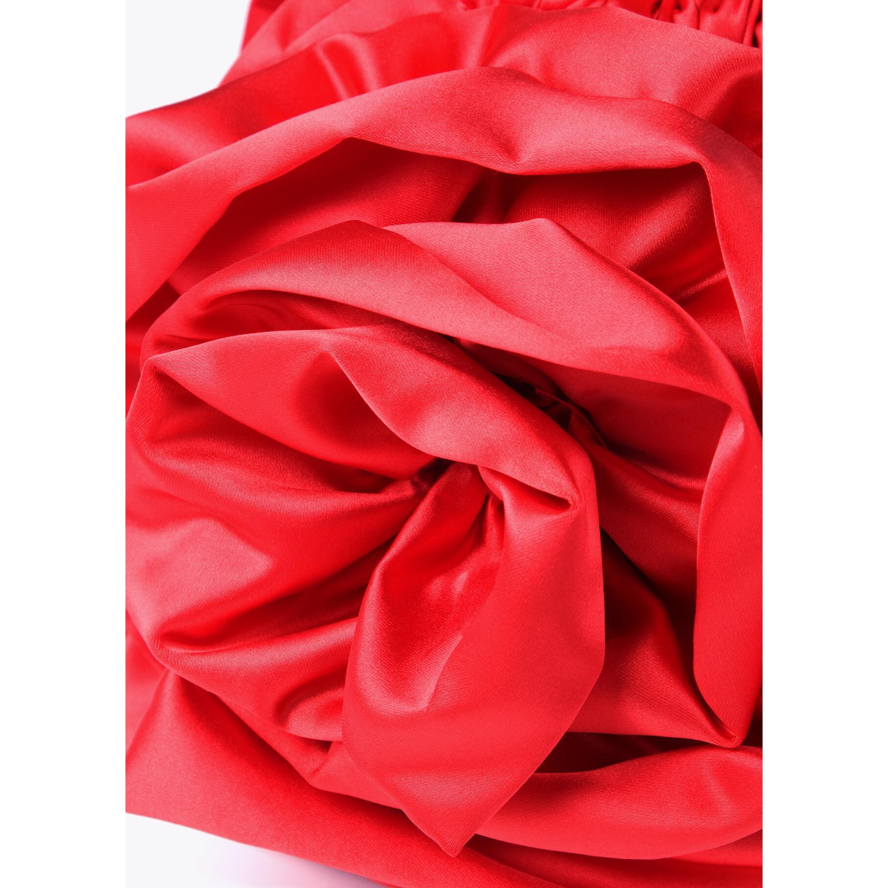 Borsa floreale satin