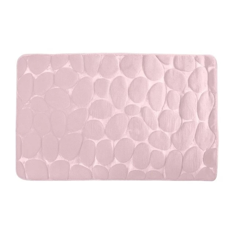 Tapis de bain Microfibre PEBBLE Rose pastel MSV