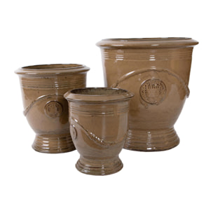 Set 3 vasi andalusia - Colore Crema - 62xH65x62cm - Bianchi Dino