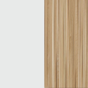 Pack alacena con mesa alta Nitza Blanco Artik (Blanco Mate) - Natur