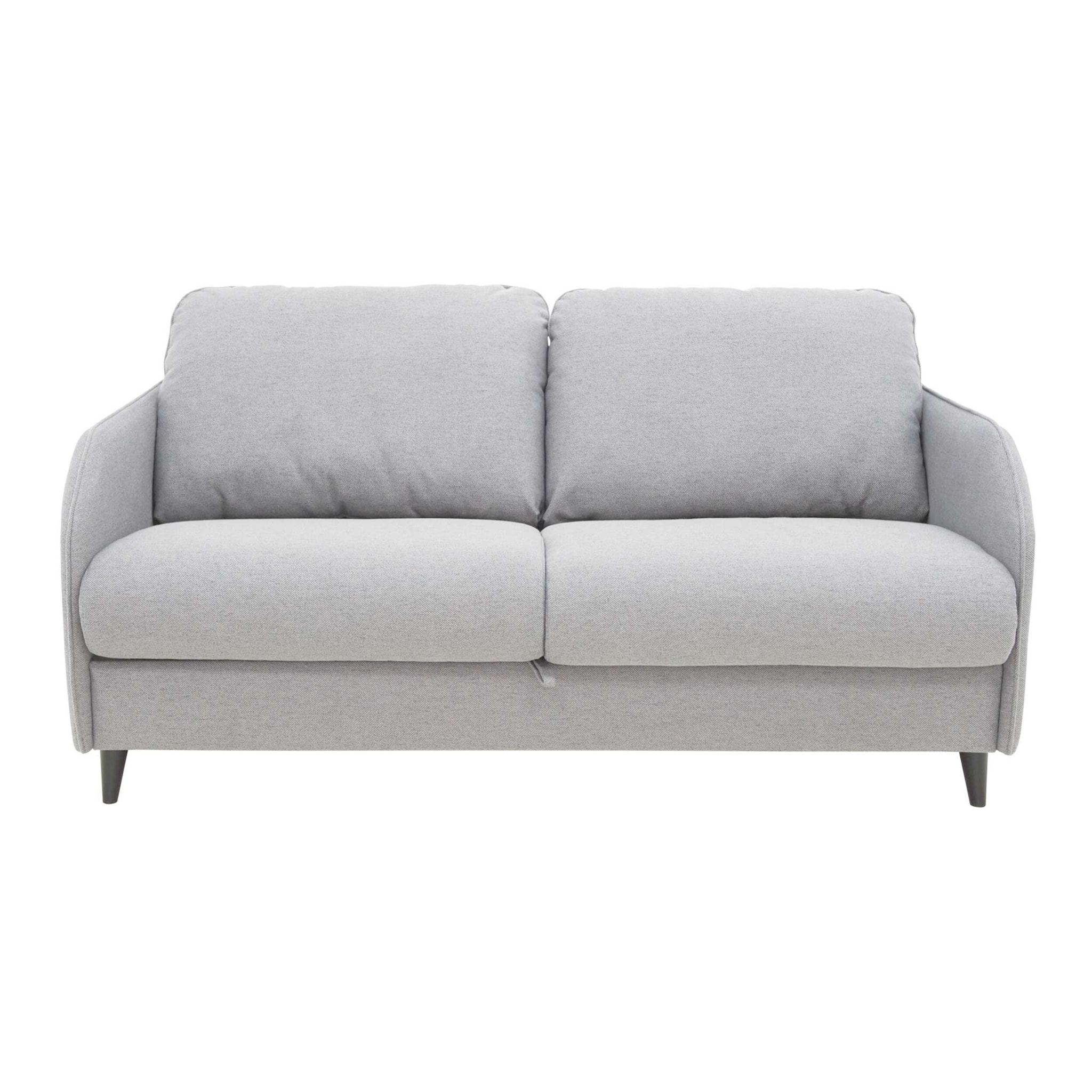 Cosmos - canapé 3 places convertible express couchage quotidien 140 cm matelas 11 cm en tissu - Gris