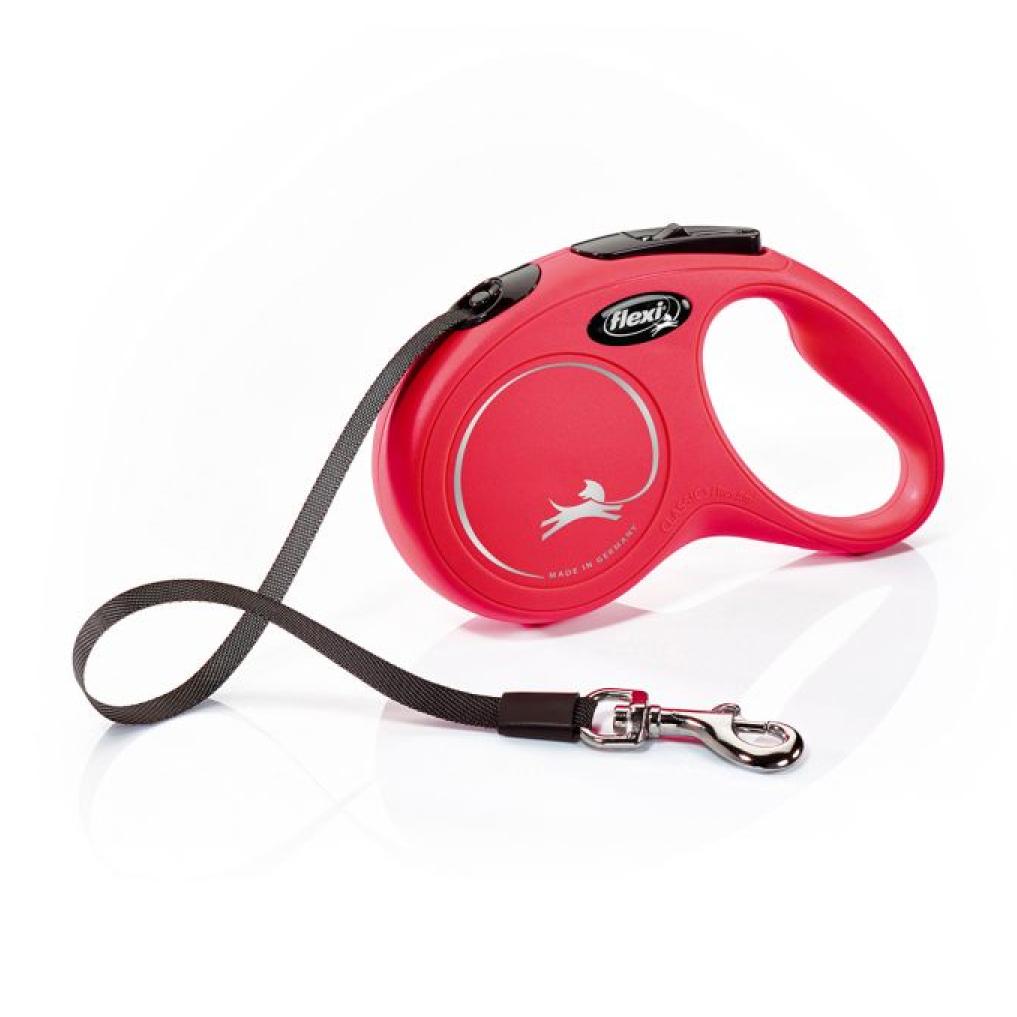 Laisse New Classic S Tape 5 m red Flexi CL10T5-251-R-20