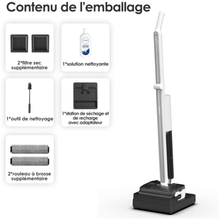Aspirateur laveur TINECO pliable Floor One I7 Fold Premium
