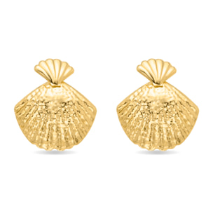 Pendientes Lux by Lux acabadoss en oro amarillo 18k