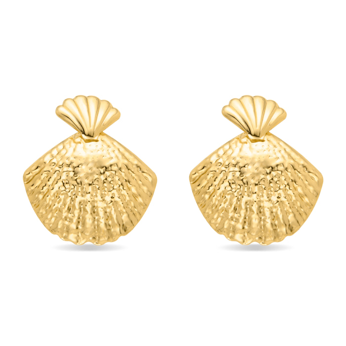 Pendientes Lux by Lux acabadoss en oro amarillo 18k